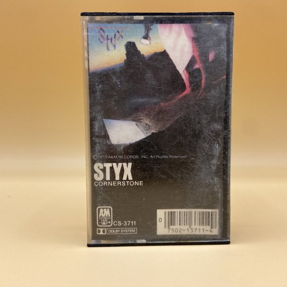 Lot of 2 Styx Cornerstone Grand Illusion Cassette Tapes 70s Not Tested - Picture 2 of 7